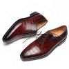 Handcrafted Alligator Oxford Formal Office Dress Shoes