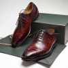 Handcrafted Alligator Oxford Formal Office Dress Shoes-2