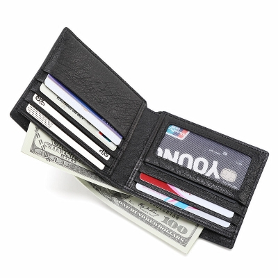 Men's Ostrich Skin Bifold Wallets