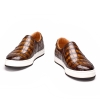 Men’s Alligator Leather Lace Up Sneakers-1