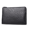 Ostrich Envelope Clutch Bag Business Portfolio Briefcase Large Wallet With Strap-Micro side