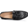 Comfortable Ostrich Leather Tassel Loafer Slip-On Shoes-Upper