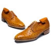 Ostrich Skin Derby Oxford Formal Dress Shoes Goodyear Welt-1