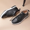 Comfortable Casual Ostrich Lace Up Sneakers-2