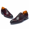 Ostrich Cap-Toe Lace-up Oxford Dress Shoes-1