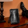 Alligator Leather Clutch Bag Organizer Purse Business Wallet for Men