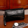 Mens Alligator Leather Clutch Bag Organizer Purse Business Wallet