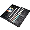 Slim Alligator Leather Bifold Wallet Card Holder-Black-Lining