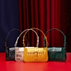 Alligator Leather Clutch Purses Small Shoulder Bags for Women