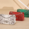 Snakeskin Crossbody Bags Chain Clutch Purses for Women