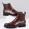 Alligator Chelsea Boots Casual Slip-on Boots