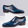 Alligator Leather Slip-On Loafer Party Shoes for Men-1