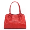 Stylish Crocodile Handbags Shopping Bags-Red-Back